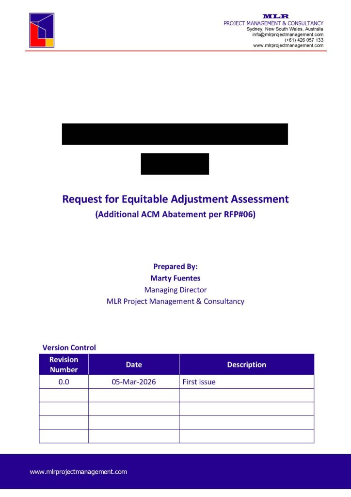 NAVFAC Time Impact Analysis review showing Primavera P6 delay claim assessment, fragnet validation, schedule logic review, AACE 52R-06 methodology, and EOT claim evaluation.